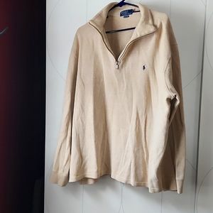 3/4 zip Polo sweater